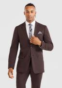 Tarocash Foxx Slim Suit Jacket Chocolate 32