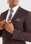 Tarocash Foxx Slim Suit Jacket Chocolate 32
