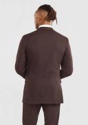 Tarocash Foxx Slim Suit Jacket Chocolate 38