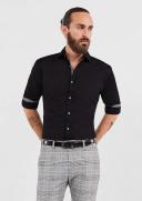Tarocash Gallagher Slim Stretch Shirt Black XL