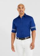 Tarocash Gallagher Slim Stretch Shirt Cobalt S