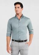 Tarocash Gallagher Slim Stretch Shirt Mid Blue 4XL
