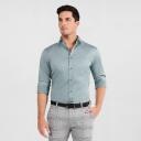 Tarocash Gallagher Slim Stretch Shirt Mid Blue 4XL