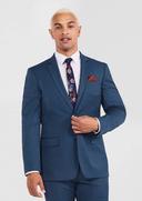 Tarocash Grant Slim Suit Jacket Mid Blue 36