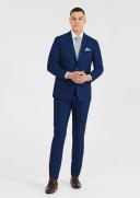 Tarocash Heston Slim Stretch Suit Jacket Blue 42