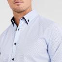 Tarocash Kelman Geo Print Shirt Sky 5 XL