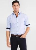Tarocash Kelman Geo Print Shirt Sky XL