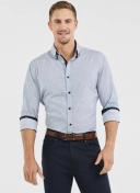Tarocash Kelman Geo Print Shirt Sky XL