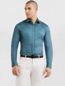 Tarocash Kelman Geo Print Shirt Sky XL