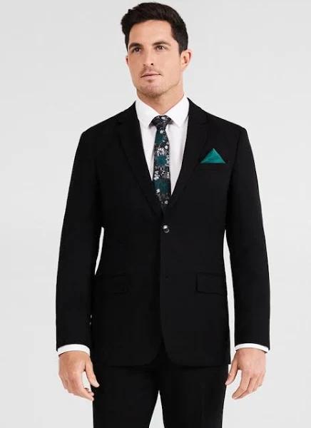 Tarocash Lance Skinny Stretch Suit Jacket Black 50
