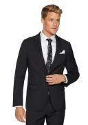 Tarocash Mod Slim Linen Suit Jacket Black 50
