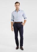 Tarocash Newlin Slim Geo Shirt Light Blue XXL