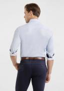 Tarocash Newlin Slim Geo Shirt Light Blue XXL