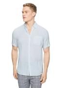Tarocash Robbie Pure Linen Shirt Ice Blue S