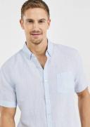 Tarocash Robbie Pure Linen Shirt Ice Blue S