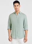 Tarocash Robbie Pure Linen Shirt Light Grey 5XL