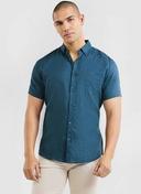 Tarocash Robbie Pure Linen Shirt Light Grey 5XL