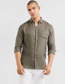 Tarocash Robbie Pure Linen Shirt Light Grey 5XL