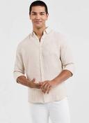 Tarocash Robbie Pure Linen Shirt Light Grey 5XL