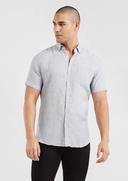 Tarocash Robbie Pure Linen Shirt Light Grey 5XL