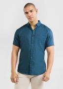Tarocash Robbie Pure Linen Shirt Mid Blue S