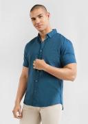Tarocash Robbie Pure Linen Shirt Mid Blue S