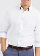 Tarocash Tiago Textured Shirt White XS