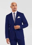 Tarocash Torres Skinny Suit Jacket Mid Blue 40