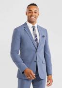 Tarocash Torres Skinny Suit Jacket Mid Blue 40