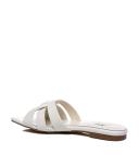 TARRAMARRA Leather Woven Flat Slides Women Jennifer Cream / 37
