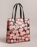 Ted Baker Women's Floral Printed Large Icon Bag in Black, Polecon