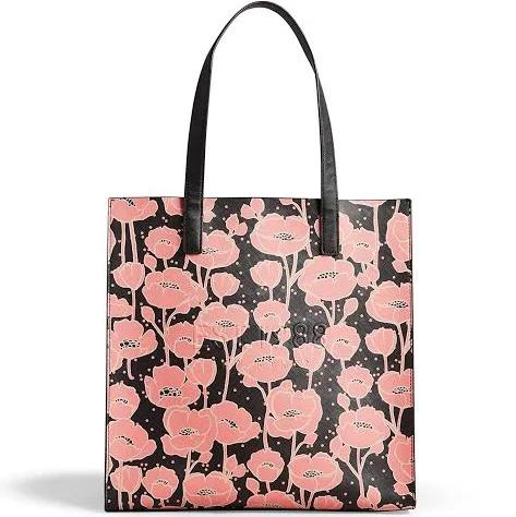 Ted Baker Women's Floral Printed Large Icon Bag in Black, Polecon