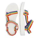 Teva Midform Universal Rainbow Womens White Sandals UK 4
