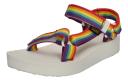 Teva Midform Universal Rainbow Womens White Sandals UK 4