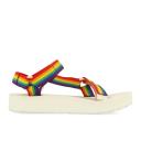 Teva Midform Universal Rainbow Womens White Sandals UK 4