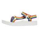 Teva Midform Universal Rainbow Womens White Sandals UK 4