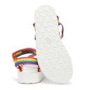 Teva Midform Universal Rainbow Womens White Sandals UK 4