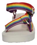 Teva Midform Universal Rainbow Womens White Sandals UK 4