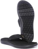 Teva Women's Voya Flip Sandals (6, black)
