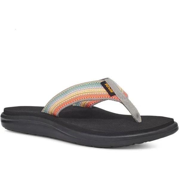 Teva Women's Voya Flip Sandals (6, black)