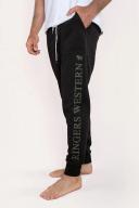 Texas Black With Military Green Print Mens Track Pants: XL