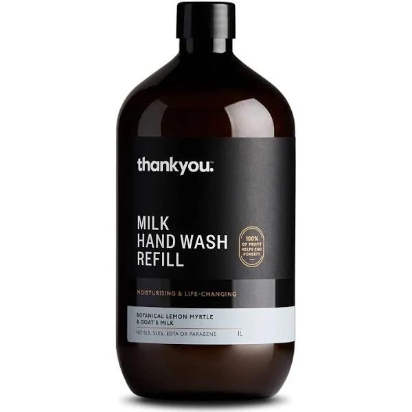 Thankyou Botanical Hand Wash - Lemon Myrtle & Goat's Milk Refill, 1L