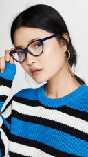 The Book Club Blue Light The Art of The Snore Glasses Navy One Size