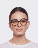 The Book Club Blue Light The Art of The Snore Glasses Navy One Size