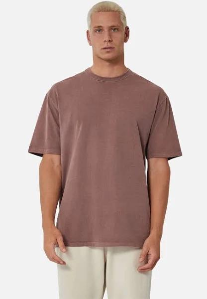 The Del Sur Tee - Washed Burgundy XXXL