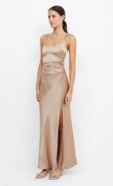 The Dreamer Square Neck Dress - Golden Size 10 | Bec + Bridge