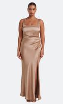 The Dreamer Square Neck Dress - Golden Size 18 | Bec + Bridge