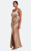 The Dreamer Square Neck Dress - Golden Size 18 | Bec + Bridge