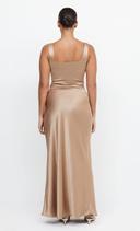 The Dreamer Square Neck Dress - Golden Size 6 | Bec + Bridge