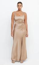 The Dreamer Square Neck Dress - Golden Size 8 | Bec + Bridge